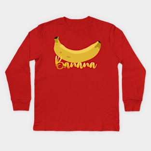 Fruit Indentity Banana Kids Long Sleeve T-Shirt